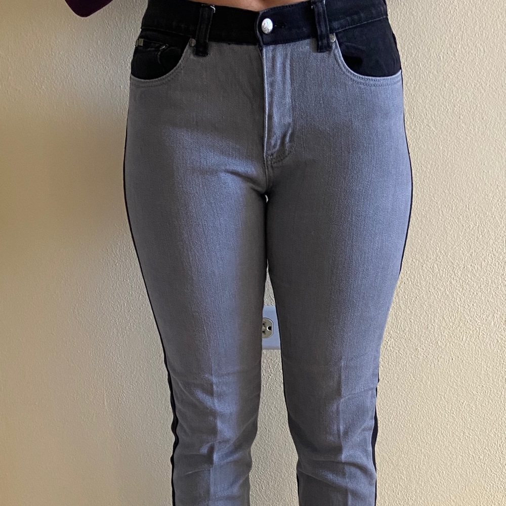 Diane Gilman Gray and Black Jean